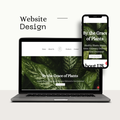 Web Pic of Plant website design